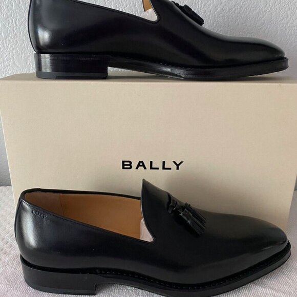 Bally Scribe Sabel Black Dress Loafer Tassel Size 10 main image 3